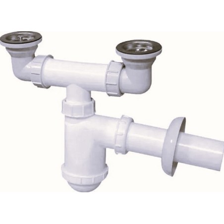 A204M50 RAWIPLAST SYFON ZLEWOZMYWAKOWY BUTELKOWY PODWÓJNY