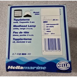2LT002984-351 HELLA MARINE ŚWIATŁO MASZTOWE NAWIGACYJNE 2984 BIAŁE 12V 3NM (POWYSTAWOWE)