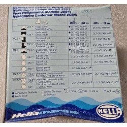 2LT002984-351 HELLA MARINE ŚWIATŁO MASZTOWE NAWIGACYJNE 2984 BIAŁE 12V 3NM (POWYSTAWOWE)