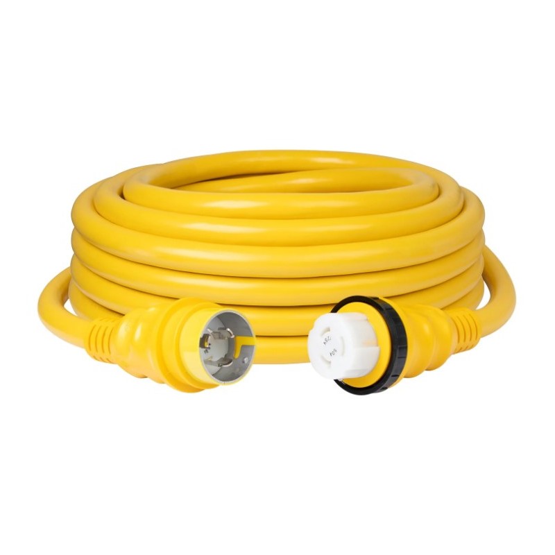 6153SPP MARINCO Wtyczka z przewodem 50A bez lampek 125V 50FT. ŻÓŁTY