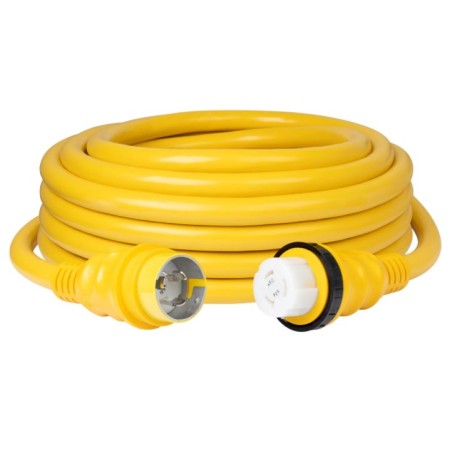 6153SPP MARINCO Wtyczka z przewodem 50A bez lampek 125V 50FT. ŻÓŁTY