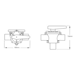 DV5630 WHALE ZAWÓR TRÓJDROŻNY DO WODY DN 25MM (OUTLET)