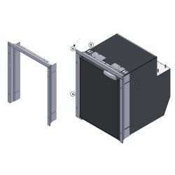R121120.GK VITRIFRIGO RAMKA MONTAŻOWA SZARA  DO LODÓWKI OCEAN C39/C35BT