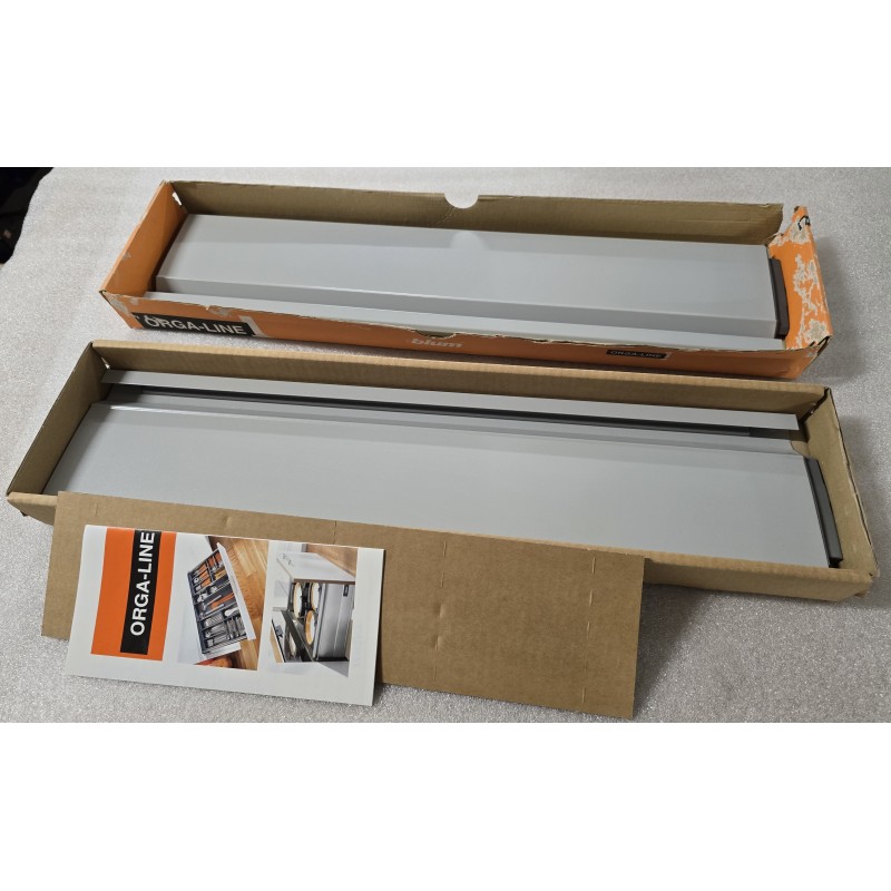 Z37H568S.E BLUM SYSTEM ŚCIAN BOCZNYCH SZUFLADY L:600MM H:131MM L+P SZARY BOXSIDE