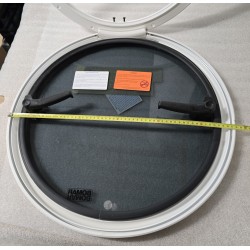 N1139-10P-WT BOMAR Luk okrągły biały (OUTLET, NIEKOMPLETNY)