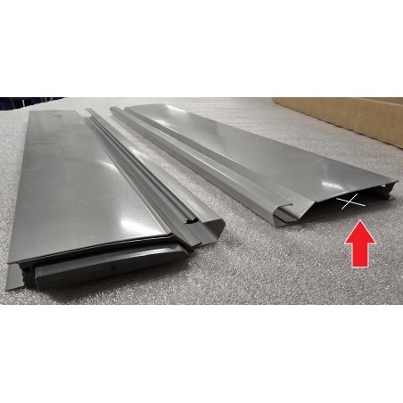 Z37H568S.E BLUM SYSTEM ŚCIAN BOCZNYCH SZUFLADY L:600MM H:131MM L+P SZARY BOXSIDE (NIEKOMPLETNY)