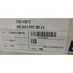 H155A01.00B100 BELDEN PRZEWÓD KONCENTRYCZNY JEDNOŻYŁOWY GPS 2,4GHz PE H155 RG58 50Ω 100M