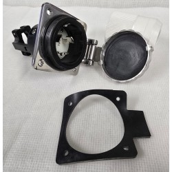 6373EL-B MARINCO GNIAZDO ZASILANIA ZE STALI NIERDZEWNEJ 50A 125/250V (POWYSTAWOWE)