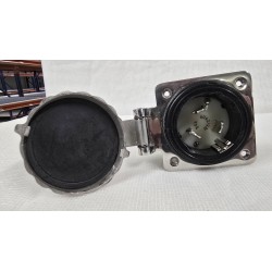 6373EL-B MARINCO GNIAZDO ZASILANIA ZE STALI NIERDZEWNEJ 50A 125/250V (POWYSTAWOWE)