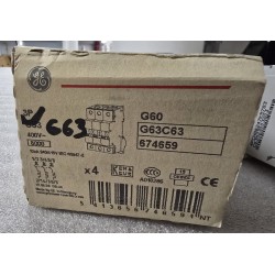 674659 GE WYŁĄCZNIK NADPRĄDOWY G63 C63 3P AC 6kA (OUTLET)