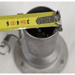 ROCA SZYJKA WLEWU DO WĘŻA Ø38MM 100x82MM WYKONANA Z POLEROWANEJ STALI AISI316