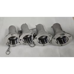 ROCA SZYJKA WLEWU DO WĘŻA Ø38MM 100x82MM WYKONANA Z POLEROWANEJ STALI AISI316