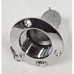 ROCA SZYJKA WLEWU DO WĘŻA Ø38MM 100x82MM WYKONANA Z POLEROWANEJ STALI AISI316