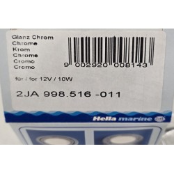 2JA 998.516-011 HELLA MARINE HALOGENOWA LAMPA DO ZABUDOWY G4 12V 10W CHROM