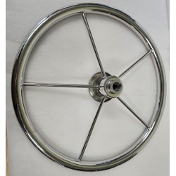 UŻYWANE KOŁO STEROWE ZE STALI NIERDZEWNEJ CHROM Ø410mm DO ŁODZI MOTOROWEJ