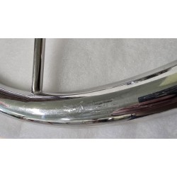 UŻYWANE KOŁO STEROWE ZE STALI NIERDZEWNEJ CHROM Ø410mm DO ŁODZI MOTOROWEJ