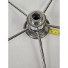 UŻYWANE KOŁO STEROWE ZE STALI NIERDZEWNEJ CHROM Ø410mm DO ŁODZI MOTOROWEJ