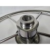 UŻYWANE KOŁO STEROWE ZE STALI NIERDZEWNEJ CHROM Ø410mm DO ŁODZI MOTOROWEJ