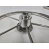 UŻYWANE KOŁO STEROWE ZE STALI NIERDZEWNEJ CHROM Ø410mm DO ŁODZI MOTOROWEJ