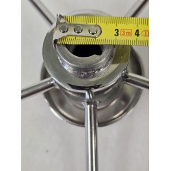 UŻYWANE KOŁO STEROWE ZE STALI NIERDZEWNEJ CHROM Ø410mm DO ŁODZI MOTOROWEJ