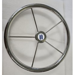 UŻYWANE KOŁO STEROWE ZE STALI NIERDZEWNEJ CHROM Ø410mm DO ŁODZI MOTOROWEJ