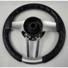 C30113561GA GARBINO KIEROWNICA OBSZYTA CZARNĄ SKÓRĄ Z METALOWYM STELAŻEM (POTESTOWA)