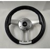 C30113561GA GARBINO KIEROWNICA OBSZYTA CZARNĄ SKÓRĄ Z METALOWYM STELAŻEM (POTESTOWA)