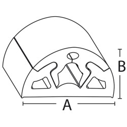 44.046.01 BINO TESSILMARE (OSCULATI) Odbojnica 65, rolka 12m