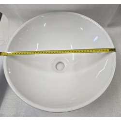 6050 UMYWALKA CERAMICZNA NABLATOWA BIAŁA 40CM (Z DEMONTAŻU)