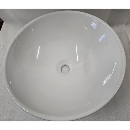 6050 UMYWALKA CERAMICZNA NABLATOWA BIAŁA 40CM (Z DEMONTAŻU)