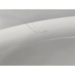 6050 UMYWALKA CERAMICZNA NABLATOWA BIAŁA 40CM (Z DEMONTAŻU)