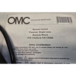 0176371 OMC MANETKA STERUJĄCA EVINRUDE JOHNSON BOMBARDIER (POWYSTAWOWA)