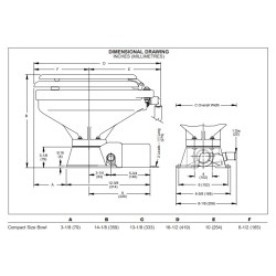 37245-0092 JABSCO CICHA TOALETA Z POMPĄ 12V (OUTLET, NIEKOMPLETNA)