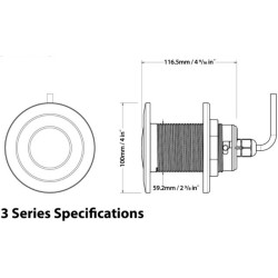 AQLBWT AQUALUMA GEN III 12 TRI SERIES AQL 12 ŚWIATŁO PODWODNE LED BIAŁE/NIEBIESKIE