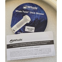 DS0413B WHALE PRYSZNIC RUFOWY TWIST CIEPŁA/ZIMNA WODA GNIAZDO PROSTE 4M