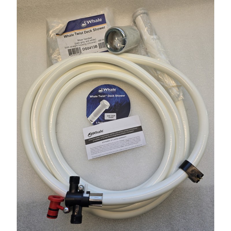 DS0413B WHALE PRYSZNIC RUFOWY TWIST CIEPŁA/ZIMNA WODA GNIAZDO PROSTE 4M