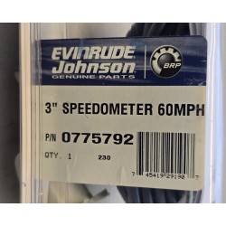 0775792 BRP EVINRUDE HOHNSON PRĘDKOŚCIOMIERZ 3" 85MM 60MPH 95KM/H (OUTLET)