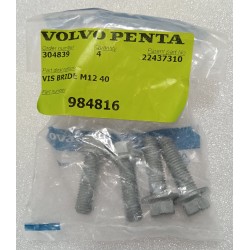 984816 VOLVO PENTA  ŚRUBA KOŁNIERZOWA M12 40MM (4 SZTUKI)