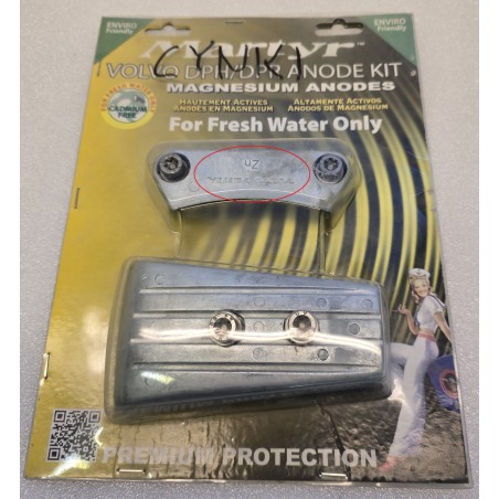 3588745 i 3863206 VOLVO PENTA ANODY CYNKOWE DO DPH DPR ZN ZESTAW (OPAK. ZASTĘPCZE)