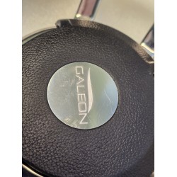 011 GUSSI ITALIA KIEROWNICA JACHTOWA ZE STALI NIERDZEWNEJ POKRYTEJ SKÓRĄ 350MM (POTESTOWA)