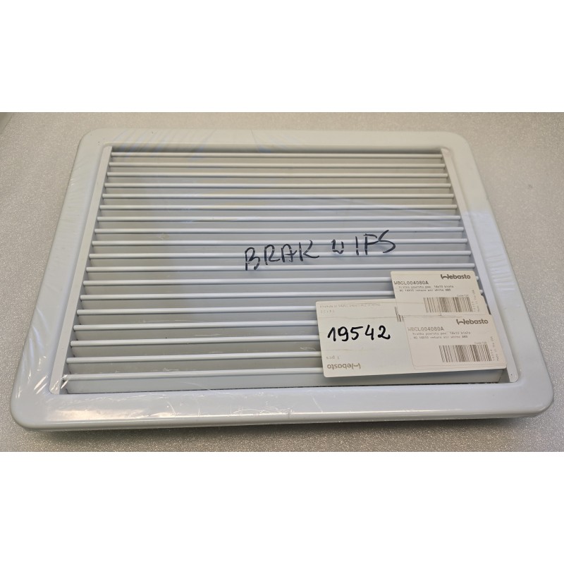 WBCL004080A WEBASTO KRATKA WENTYLACYJNA Z FILTREM ABS 280x380x55 BIAŁA