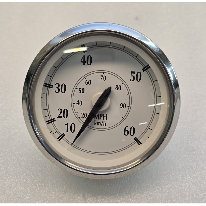 0775792 775679 BRP EVINRUDE HOHNSON PRĘDKOŚCIOMIERZ 3" 85MM 60MPH 95KM/H (POTESTOWY, NIEKOMPLETNY)