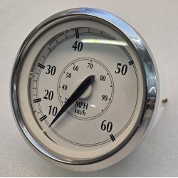 0775792 775679 BRP EVINRUDE HOHNSON PRĘDKOŚCIOMIERZ 3" 85MM 60MPH 95KM/H (POTESTOWY, NIEKOMPLETNY)