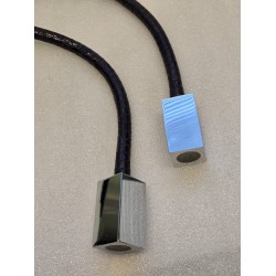 53 MOSCA 1030NAT LAMPKA LED DO CZYTANIA 3W CHROM SKÓRA BLACK PYTHON (OUTLET)