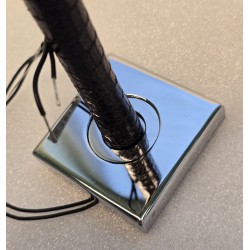 53 MOSCA 1030NAT LAMPKA LED DO CZYTANIA 3W CHROM SKÓRA BLACK PYTHON (OUTLET)