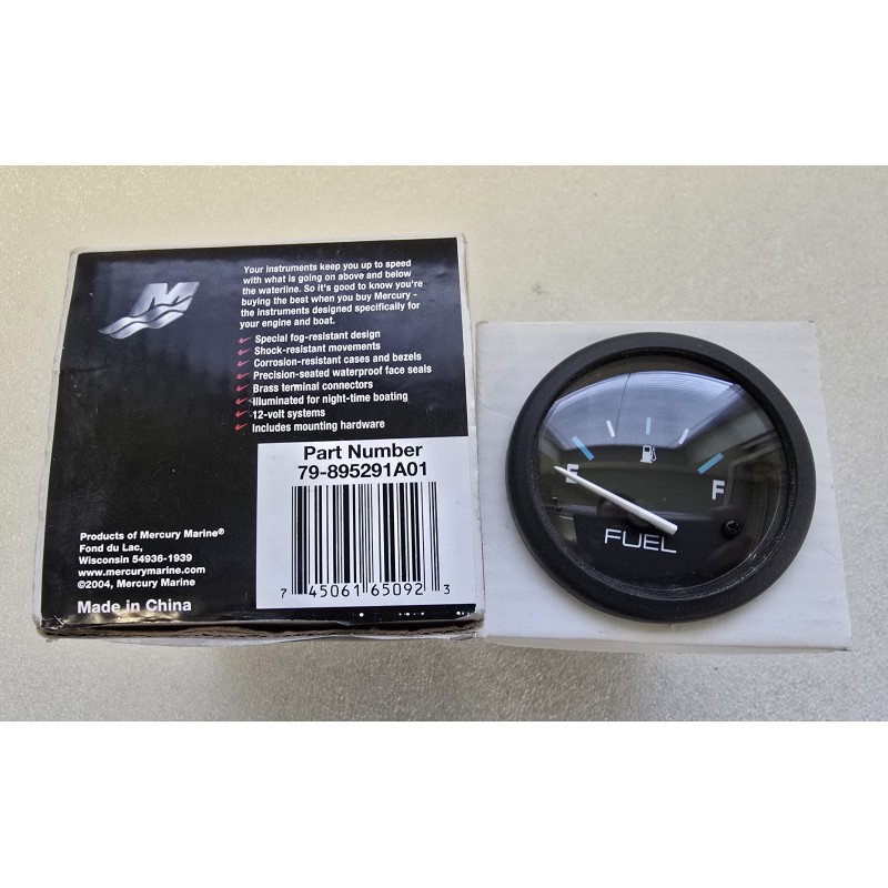 79-895291A01 MERCURY WSKAŹNIK POZIOMU PALIWA CZARNY  240-33 Ohm (OUTLET)