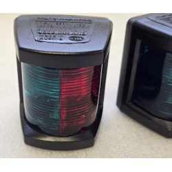 3562 HELLA MARINE 2LT 003 562-042 LAMPY NAWIGACYJNE CZARNE ZIELONO-CZERWONE (ZESTAW 2 SZTUKI)