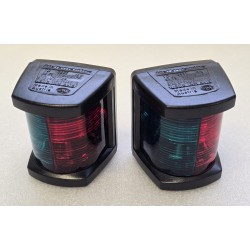 3562 HELLA MARINE 2LT 003 562-042 LAMPY NAWIGACYJNE CZARNE ZIELONO-CZERWONE (ZESTAW 2 SZTUKI)