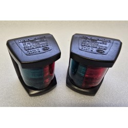 3562 HELLA MARINE 2LT 003 562-042 LAMPY NAWIGACYJNE CZARNE ZIELONO-CZERWONE (ZESTAW 2 SZTUKI)