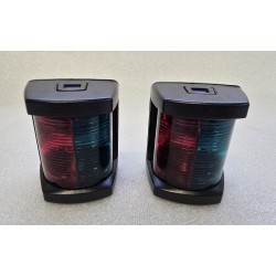 3562 HELLA MARINE 2LT 003 562-042 LAMPY NAWIGACYJNE CZARNE ZIELONO-CZERWONE (ZESTAW 2 SZTUKI)